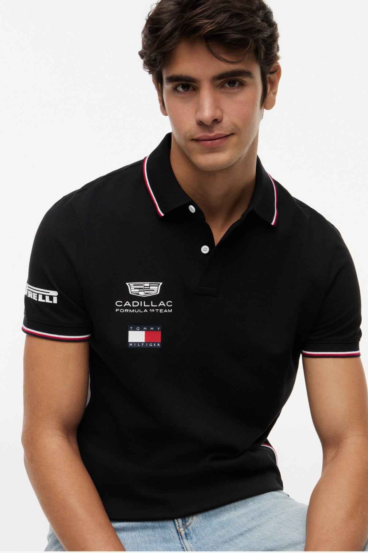 Tommy Hilfiger x Cadillac F1® Team Replica Polo Black