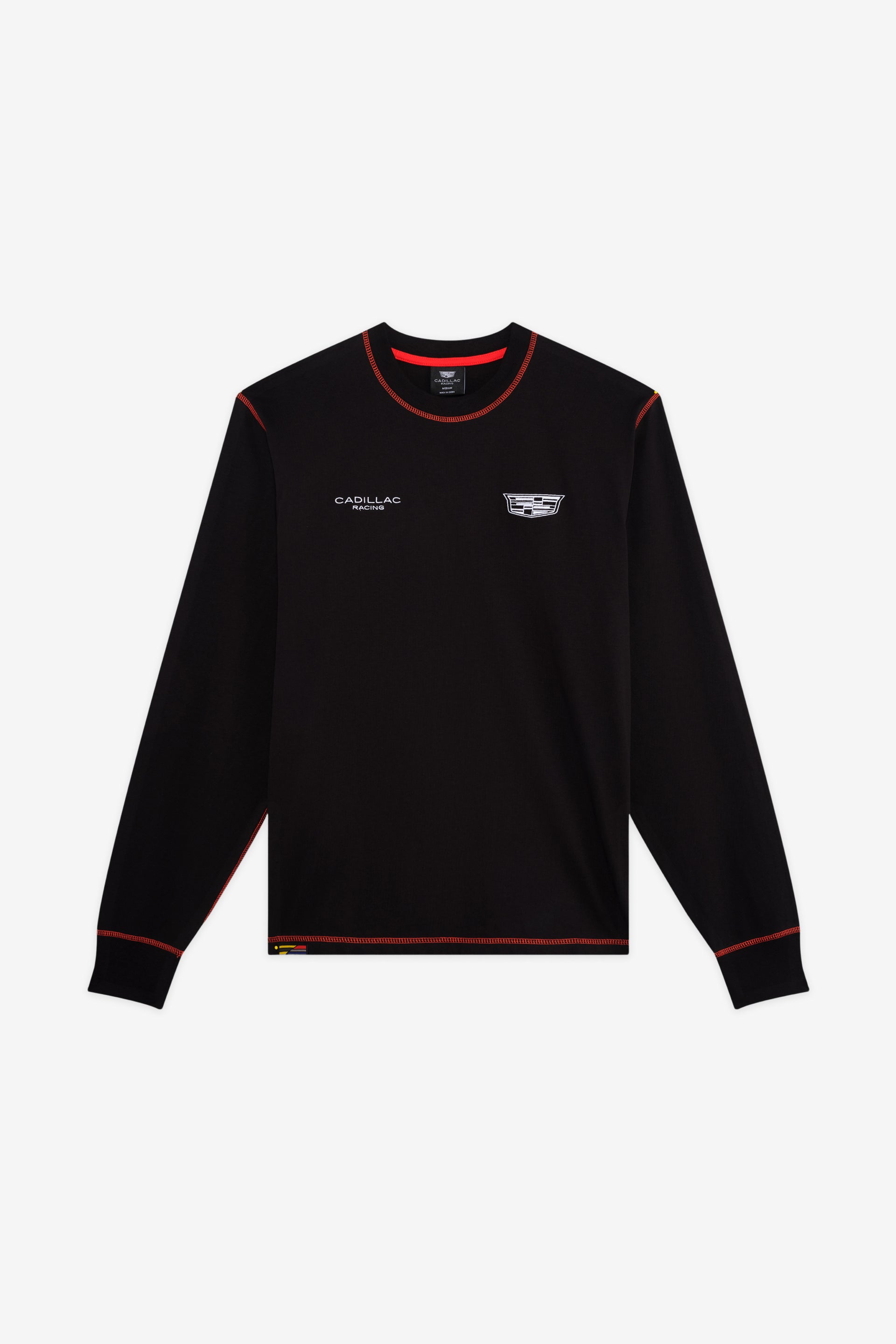 Cadillac Racing Contrast Long Sleeve Tee