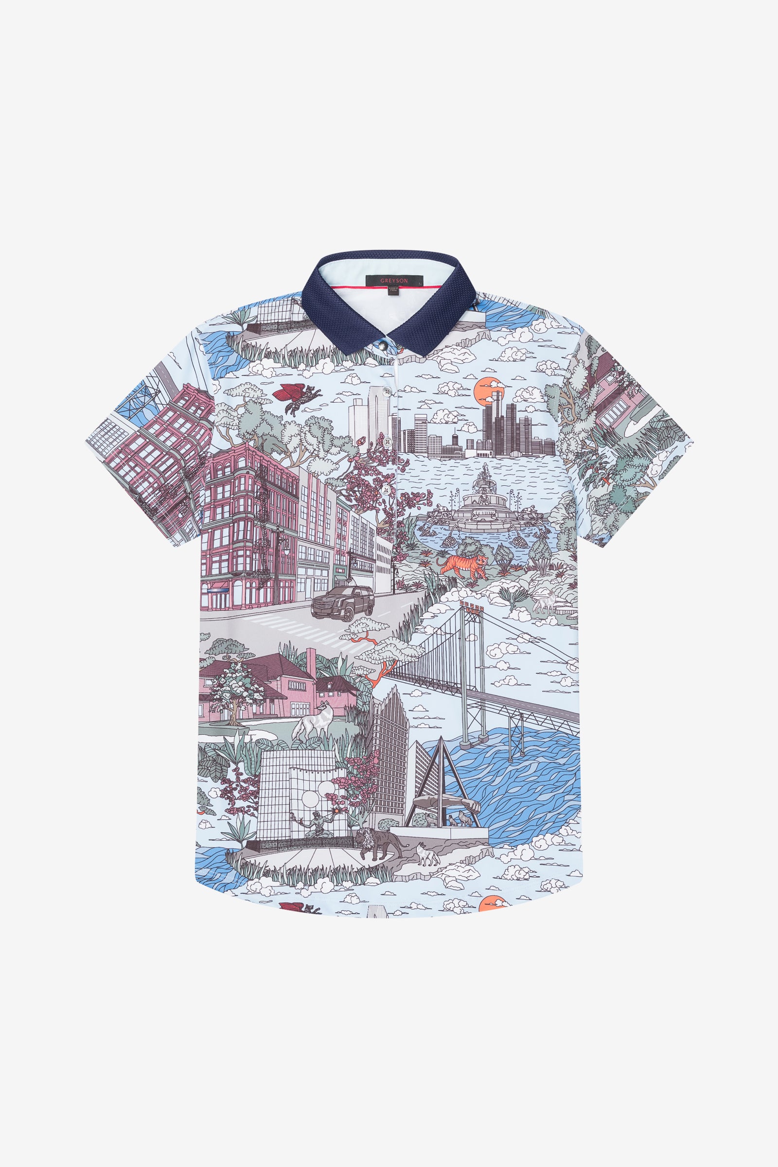 Cadillac x Detroit Print Polo