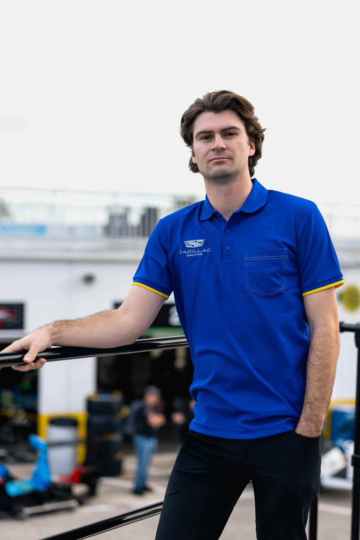 Cadillac Racing Tech Polo Blue